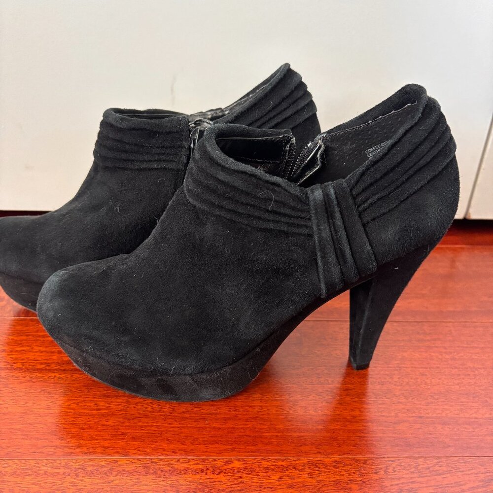 Suede Platform Heels - 8